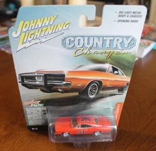 JOHNNY LIGHTNING Dukes of Hazzard 1969 DODGE CHARGER GENERAL LEE 1/64 IN PACKAGE