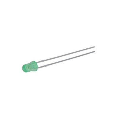 2X HLMP-Y802-F0000 LED 3 mm grün 110-240mcd 45° Front: gewölbt BROADCOM (AVAGO)