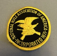 NRA NATIONAL RIFLE ASSOCIATION OF AMERICA INC. 1871 RIFLE GUN TARGET PATCH