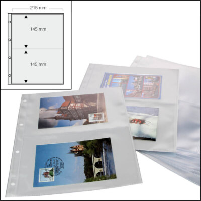 SAFE Nr. 5477 Zusatzblätter 2 Taschen 215x145 mm I für Postkarten-Album Nr. 7920