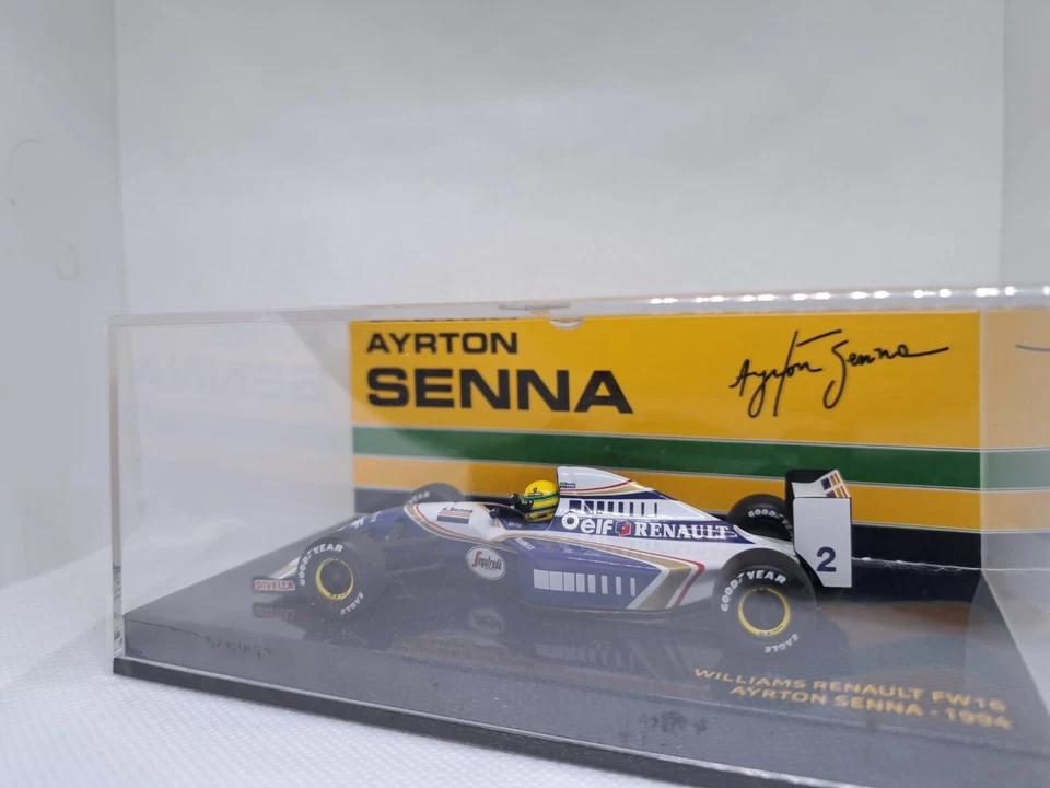 MINICHAMPS 540944302 1/43 F1 WILLIAMS RENAULT FW16 AYRTON SENNA 1994 F1 SEASON  - Immagine 2 di 3
