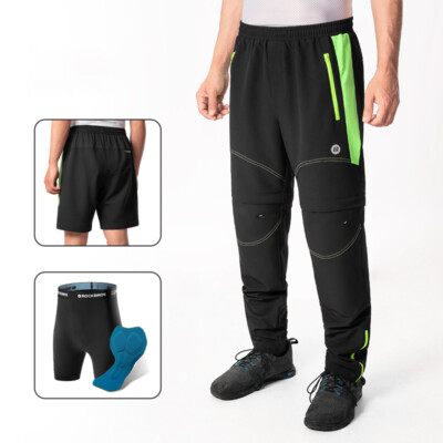 ROCKBROS Fahrradhose Abnehmbare Radhose Funktionshose Laufhose Lang Fahrrad Hose