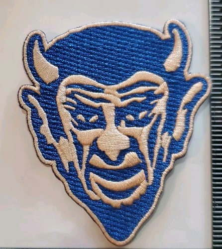 Duke Blue Devil Vintage Patch. Fully Embroidered. Iron On Backing 3"x2" - Picture 6 of 10