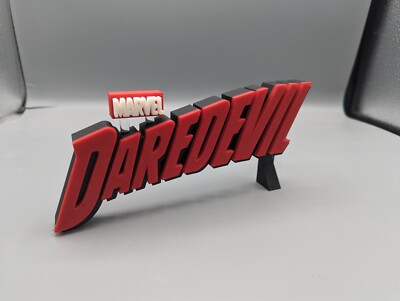 Fan Art - Daredevil (Netflix) - 100mm breit, 3D gedrucktes Logo - Tür- oder Wandbild*