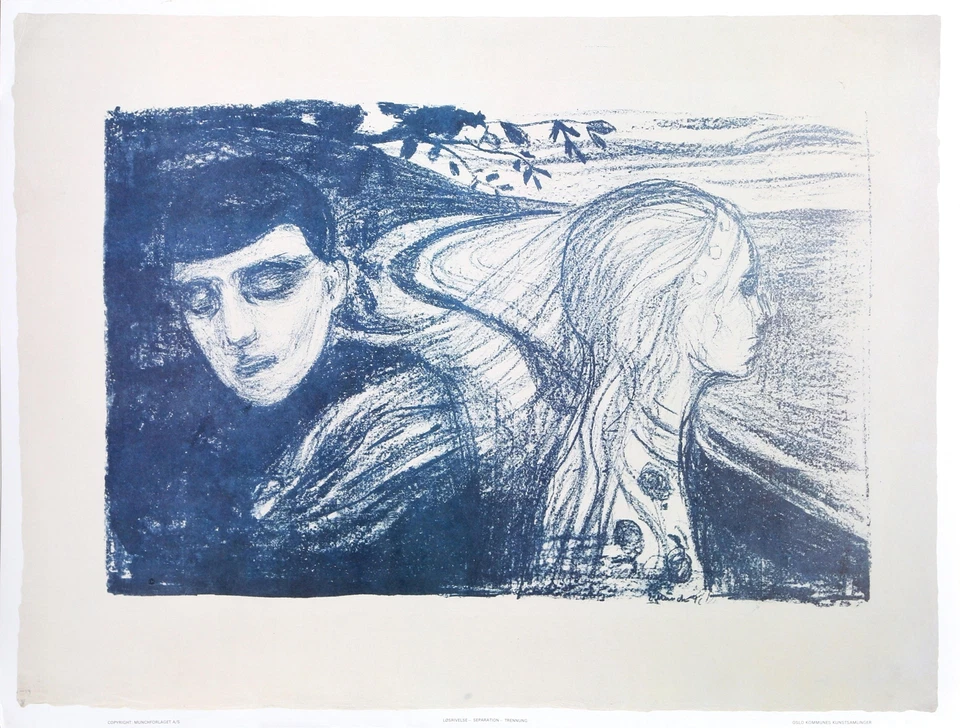 Edvard Munch, Séparation II, Affiche - Photo 1/1