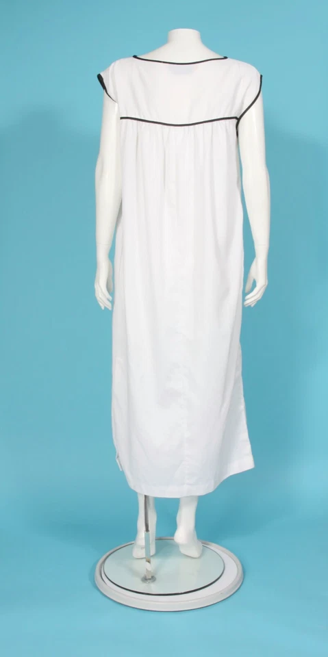 Vestido De Colección Oscar de la Renta Para Remolino Años 70/80 Mumu Talla P/S Blanco Rosa Azul/402 Foto 3 de 4