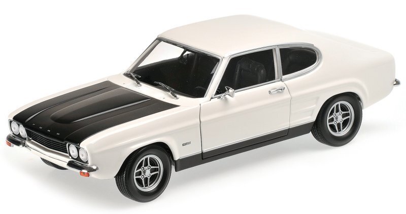 FORD Capri I RS 2600 - 1970 - white / black - Minichamps 1:18