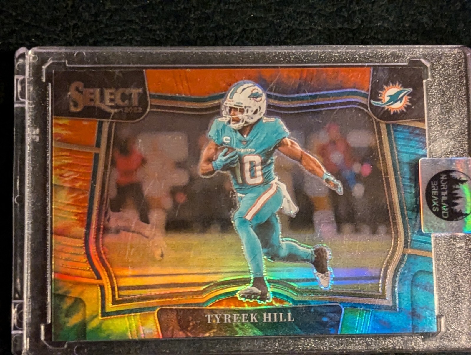 2022 Panini Select Tyreek Hill Tie Dye Field Level Prizm SSP /25 Dolphins