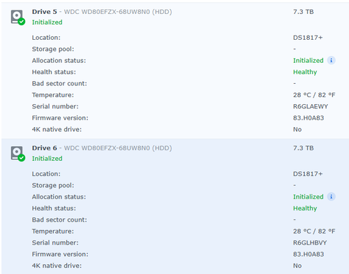 Synology DiskStation DS1817+ NAS 64TB (8x 8TB WD RED) 16GB RAM Upgrade - Afbeelding 10 van 14