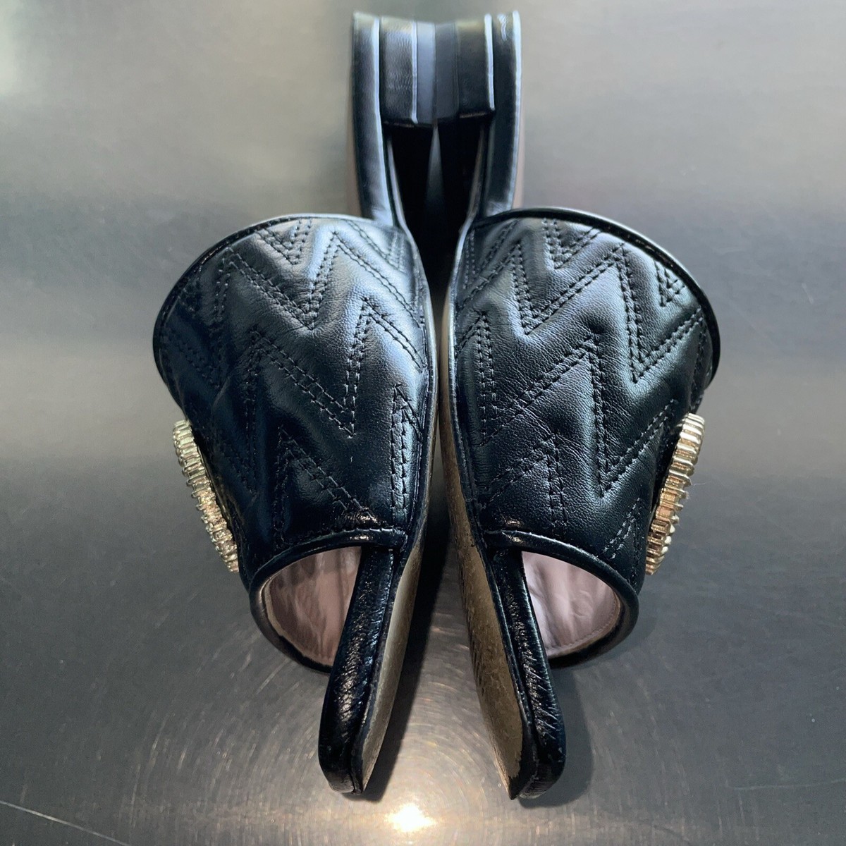 Valentino by Mario Valentino Afrodite Quilted Leather Slide