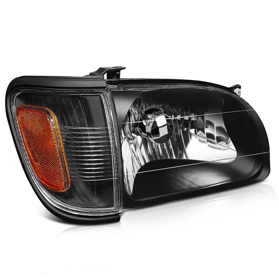 Conjunto de faros negros aptos para Toyota Tacoma 2001-2004 Foto 3 de 4