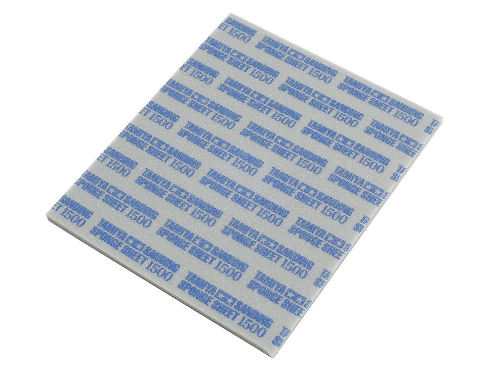 Tamiya Single Piece Flexible Sanding Sponge Sheet 1500 Grit (114 x 140mm) 87150