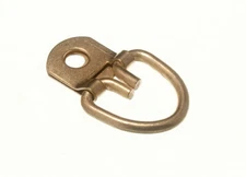 New 200 X Picture Strap Hanger 1 Hole EB Brass Plated Steel Heavy Duty - Onestop