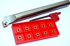 10x CCMT 060204-MAF for Steel & VA + 1x 95° Boring Bar S16Q SCLCR 06 