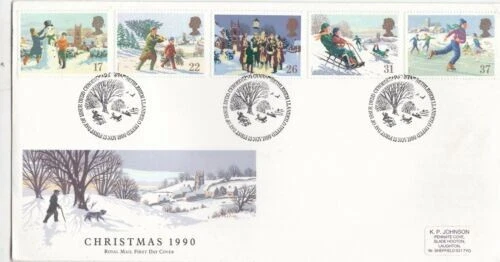 GB 1990 Christmas FDC Bethlehem Cancel typed with enclosure VGC