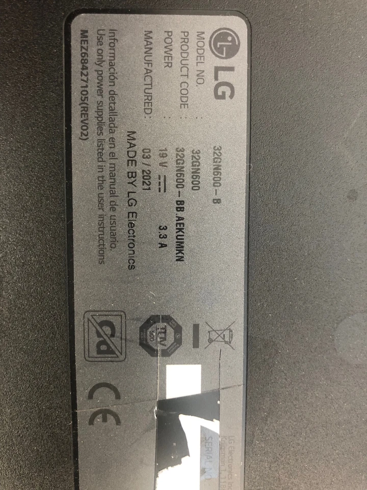 LG 32GN600 STAND CONNECTOR - Image 2 of 2