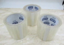 3 Pack Uline Label Protection Tape - 1.8 Mil 4" x 72 yds, Clear Non Yellowing
