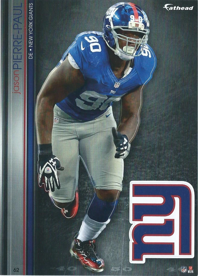 PEGATINA HAKEEM NICKS FATHEAD INTERCAMBIABLES NCU TARHEELS NEW YORK GIANTS 2012 #69 Foto 4 de 4