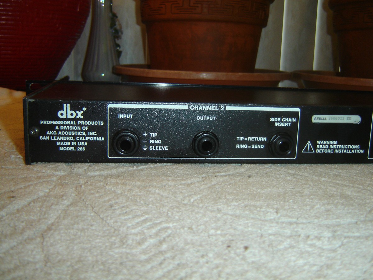 DBX 266, Project 1, Original, 2 Channel Compressor Gate, Vintage