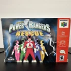 Power Rangers Lightspeed Rescue Nintendo 64 N64 CIB Complete Manual Poster Game