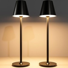 2-Pack Cordless Table Lamps 5000mAh Rechargeable Battery Operated Desk Lamp