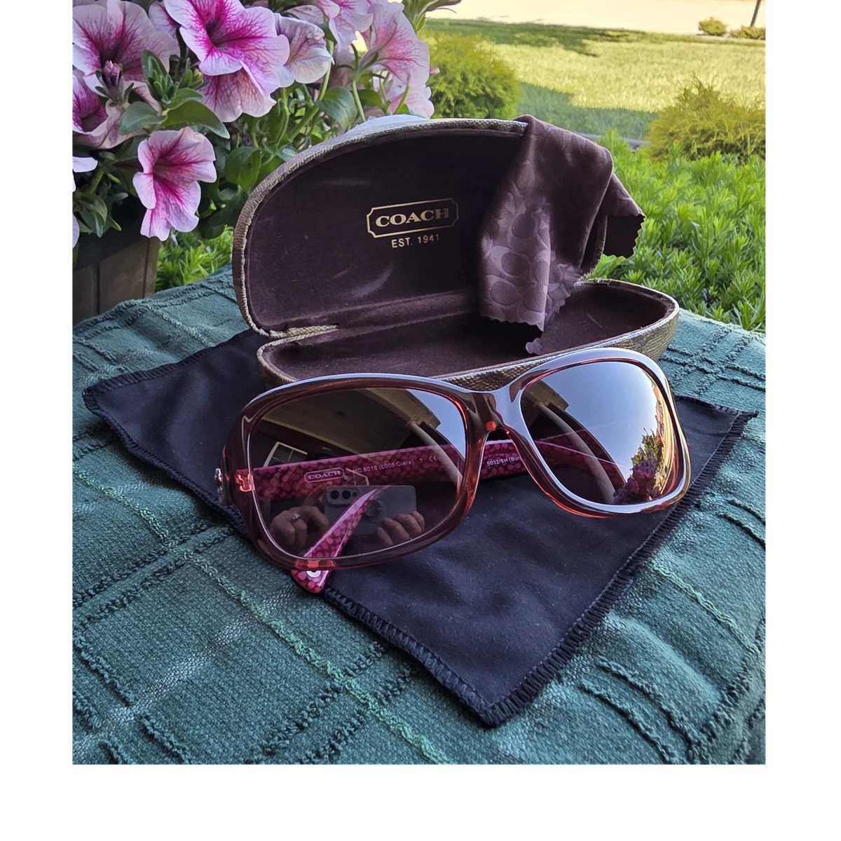 Coach Red Sunglasses for Women for sale | eBay display picture 3