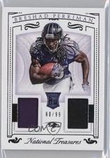 2015 Panini National Treasures Rookie Dual Materials 60/99 Breshad Perriman 5x8