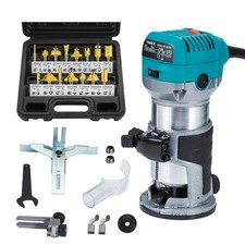 Palm Router Trimmer Woodworking Hand Router with Trimmer Base Handheld Wood