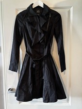 Ladies Black Armani Trenchcoat