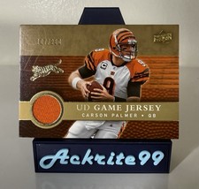 2008 Upper Deck UD Game Jersey Carson Palmer #UDGJ-CP Gold /200 (MEM)