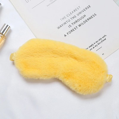 1Pcs Proof Night Eye Cover Silk Eye Patches Health Care Plush Sleep Eye Mask for