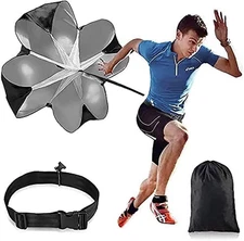 Running Speed Training Parachute - 48" Inch for Kids Resistance Sprint Trainer