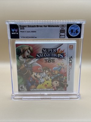 SUPER SMASH BROS Nintendo 3DS US First 1st Print Sealed - WATA Graded 9.6 A++