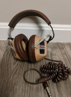 Vintage Realistic KOSS Custom Pro Stereo Headphones Brown