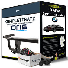 Für BMW 5er Limousine Typ E60 Anhängerkupplung starr +eSatz 13pol uni 03-10 NEU
