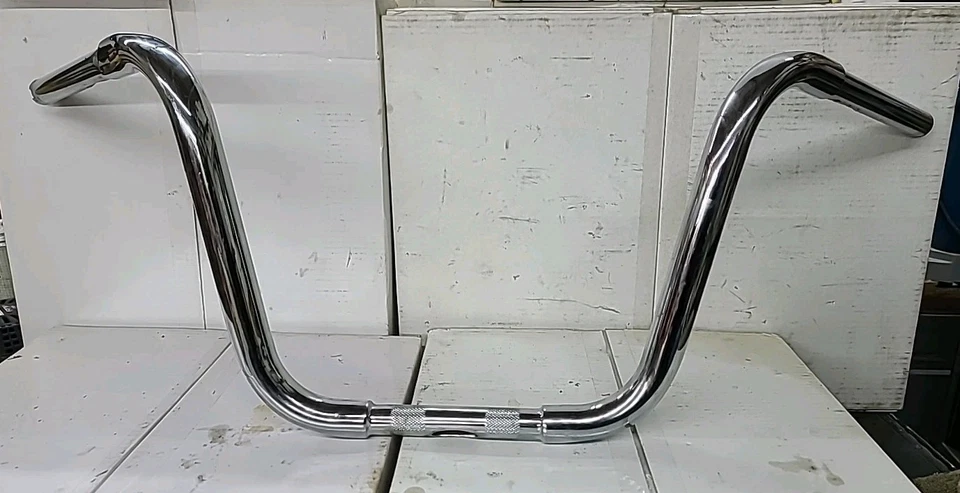 12'' Rise 1 1/4" Ape Hanger Handlebar For Harley Softail Road King - Oversized - Image 2 of 4