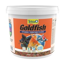 Fish Food Flakes Goldfish Nutritionally Balanced Diet Vitamin C 2.2lb Tetra