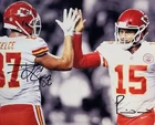 PATRICK MAHOMES - TRAVIS KELCE - CHIEFS -  DUAL SIGNED 8 x 10 PHOTO w/COA