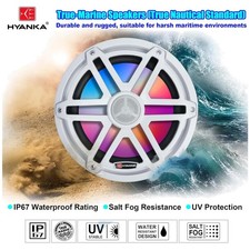 Waterproof Boat Stereo System - Marine Coaxial Speakers