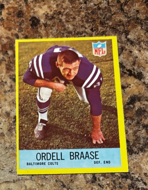 Ordell Braase (Colts)  1967 Philadelphia Gum -  #16 (RC)  NM+ Condition!