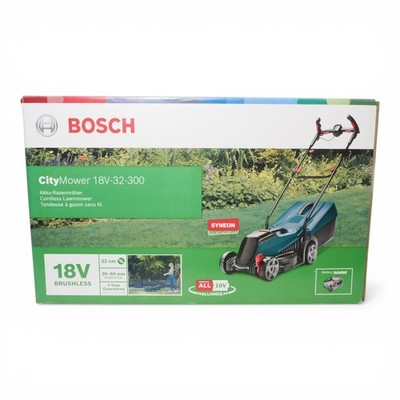 Bosch CityMower 18V-32-300 Akku Rasenmäher + 5Ah Akku, & Ladegerät 32cm kabellos