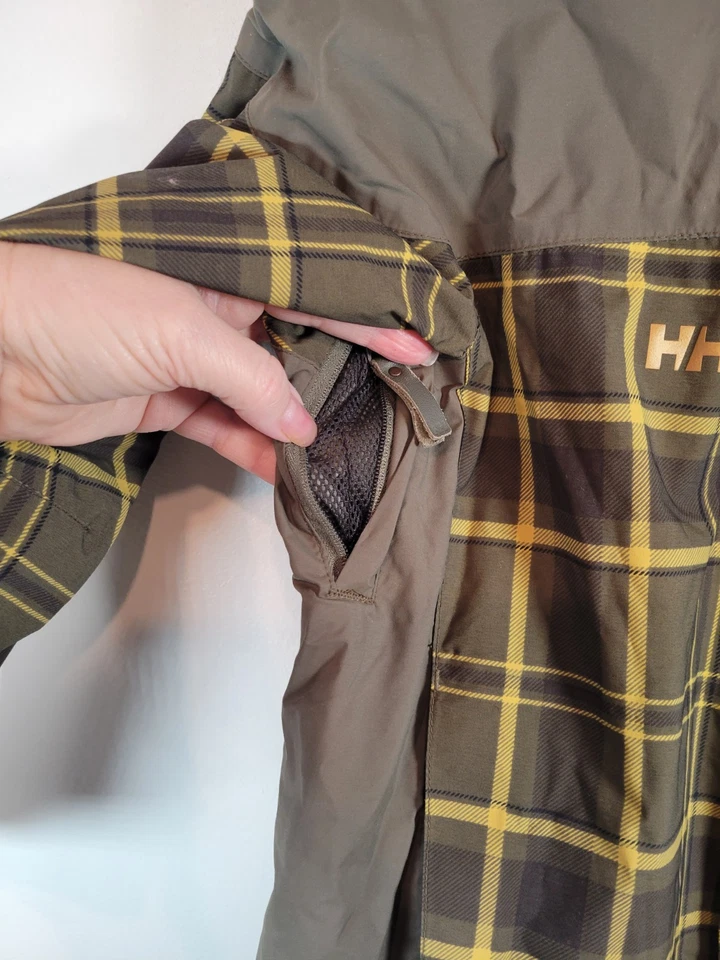 Куртка для сноуборда Helly Hansen молодежная зеленая/золотистая размер 140/10 лет унисекс - Изображение 3 из 4