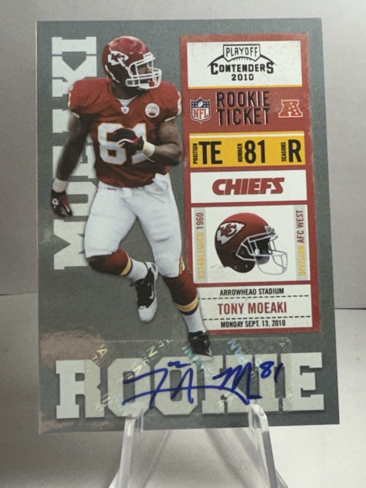 Tony Moeaki Playoff Contenders #195 Autograph