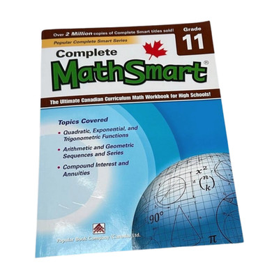 Complete Math Smart High School Math Workbooks Grades 11 Book PB New Unused