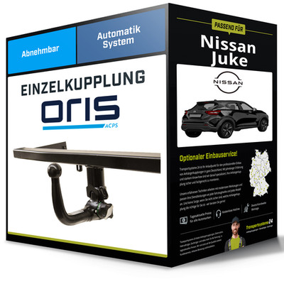 Abnehmbare Anhängerkupplung für NISSAN Juke 08.2019-jetzt Typ F16 Oris NEU