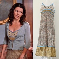 Rare Vintage Multiprint Maxi Dress Alt. ASO Lorelai Gilmore in Gilmore Girls