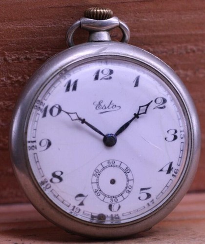 ESTO SWISS MEN'S POCKET WATCH 43.5mm FOR REPAIR (IC)