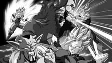 Dragon ball z monochrome anime Custom Gaming Mat Desk 9417