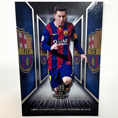 Topps 2015-16 UCL Showcase Lionel Messi FC Barcelona Road to Victory #RTV-2