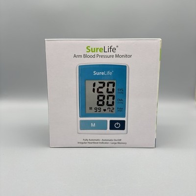 SureLife 860213 Arm Blood Pressure Monitor With LCD Display New Open Box